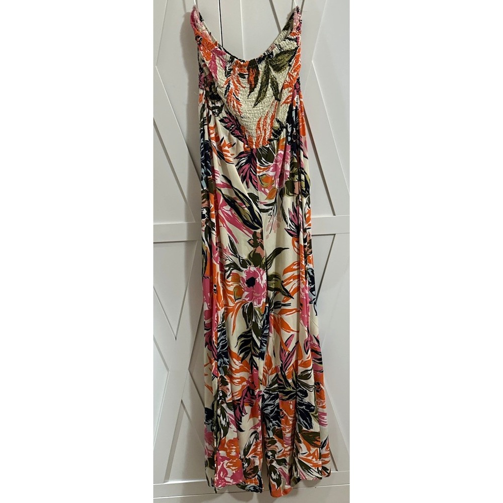 Street Women's Floral Sleeveless Jumpsuit One-Piece, Multicolor, Size M